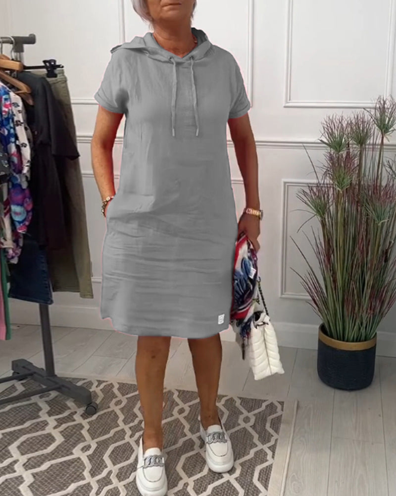Mia | Freizeitkleid mit kurzem Arm und lässigem Schnitt