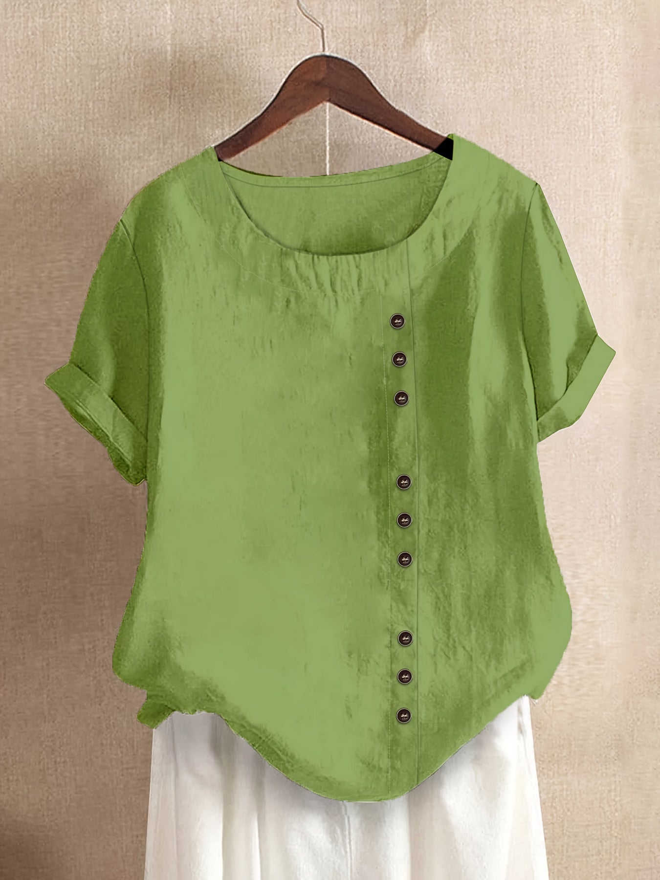 Mila | Entspannte Bluse mit Knopfdetails
