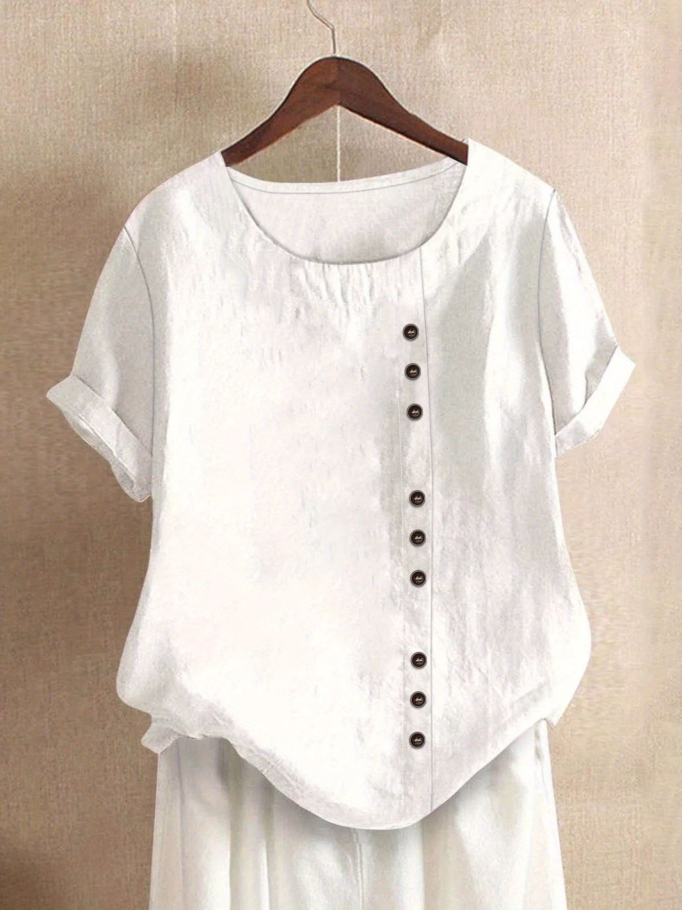 Mila | Entspannte Bluse mit Knopfdetails