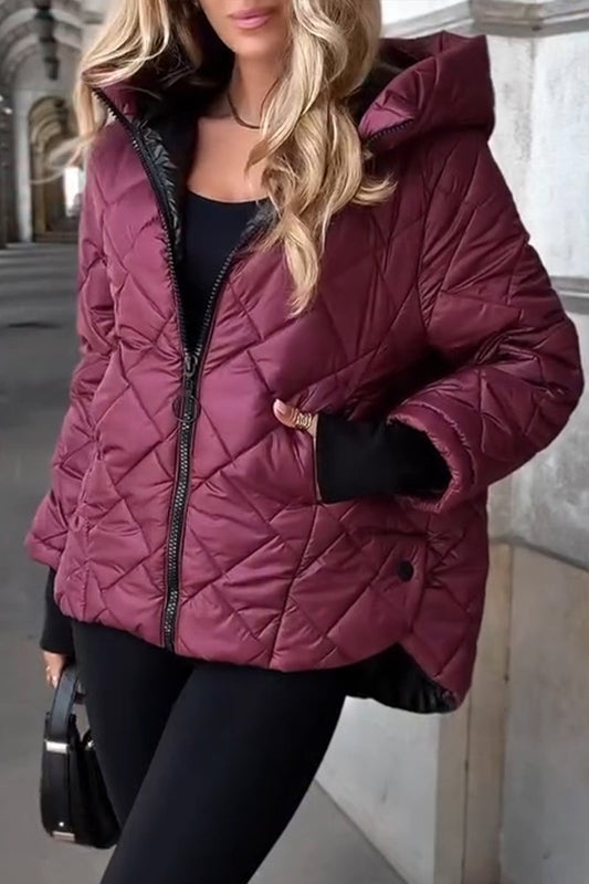 Lea | Damen Jacke lässig & stilvoll mit Kapuze modern