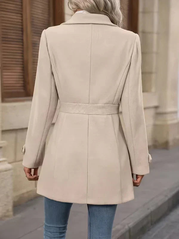 Laura | Eleganter Tweed-Wintermantel Damen chic