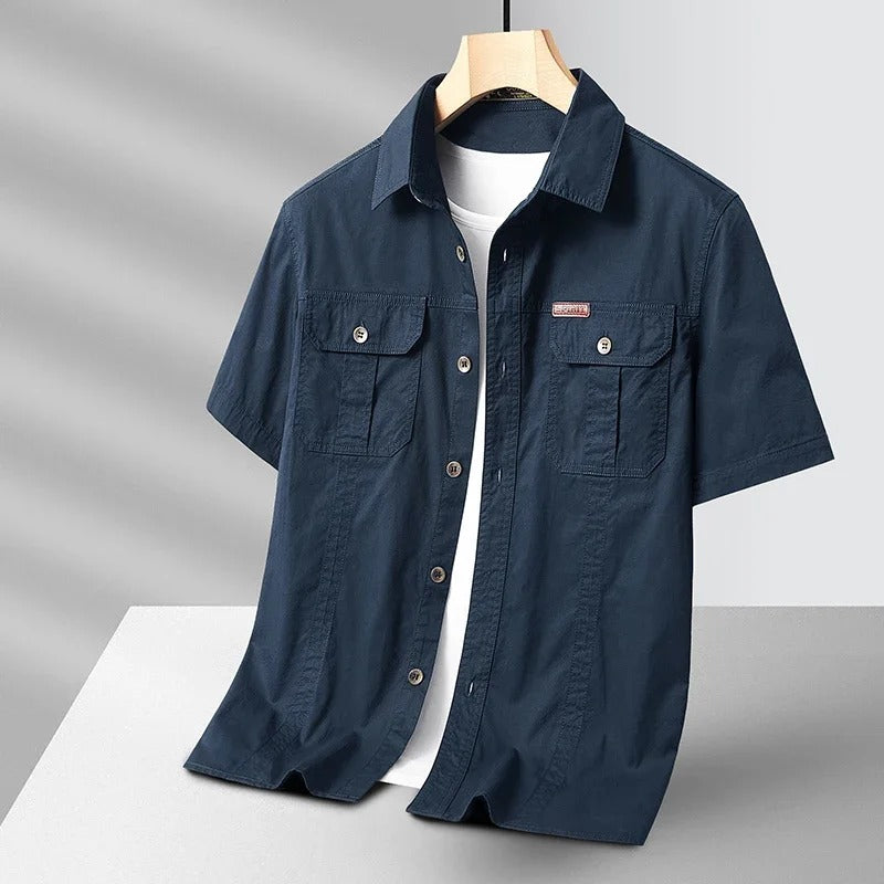 Leon | Sierra Kurzarmshirt mit edlem Finish