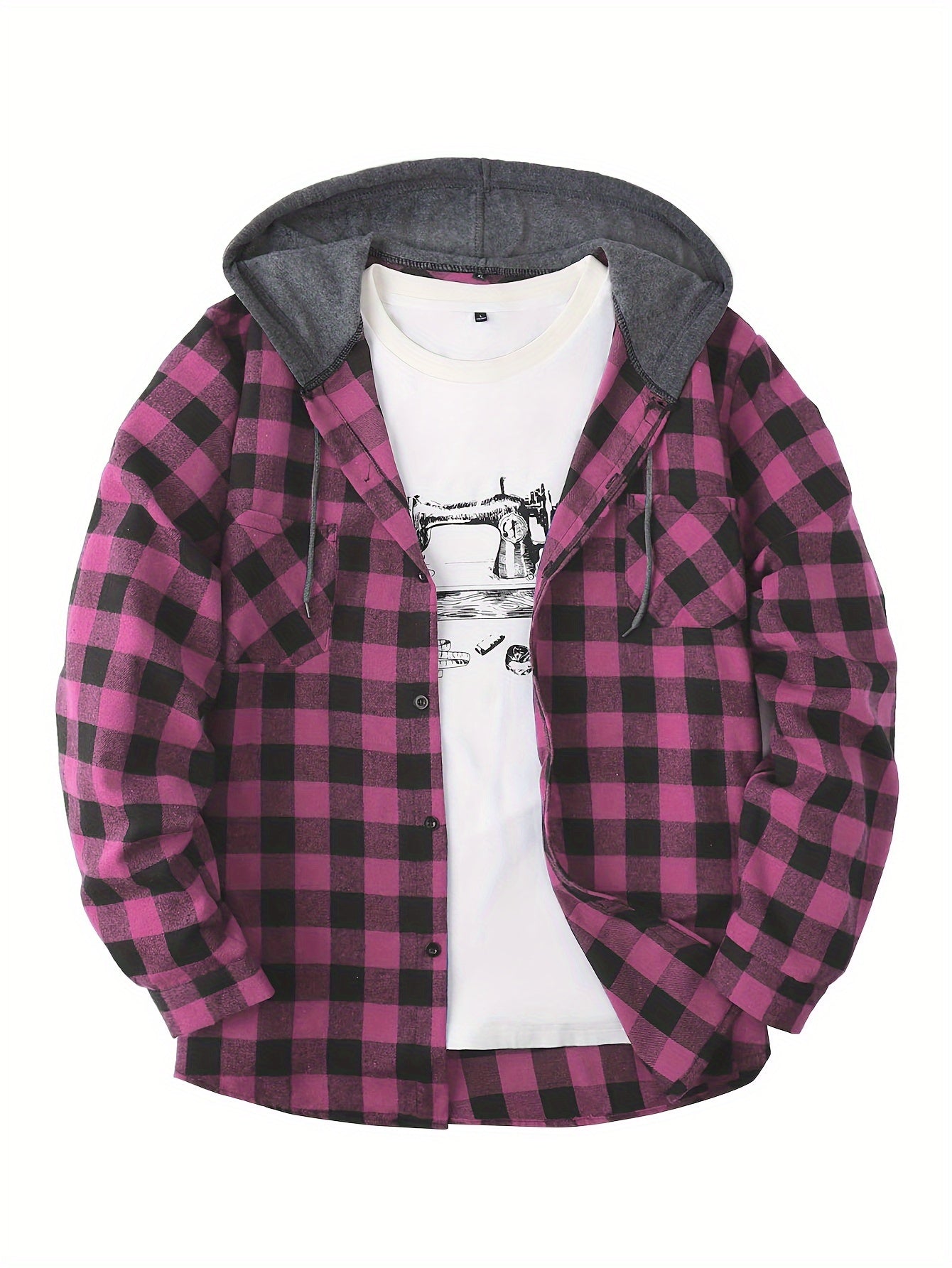 Lukas | Timberland Flanellhemd Mit Angesetztem Hoodie