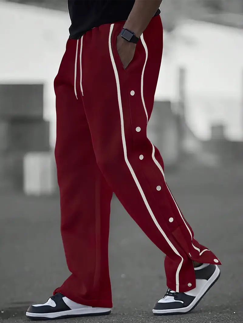 Elian | Lässige Herrenhose mit modischen Knopfdetails