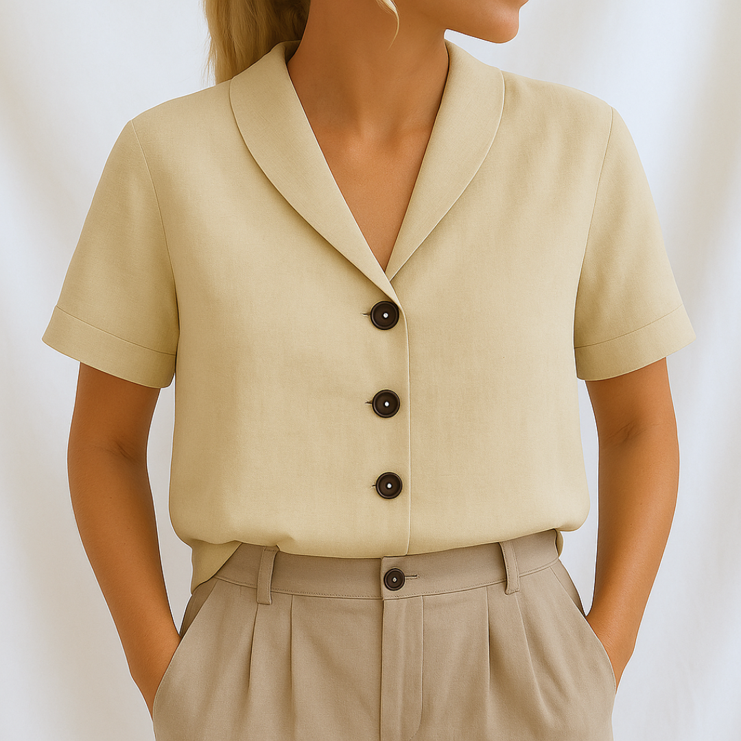 Paula | Exklusive Schlichte Bluse Damen