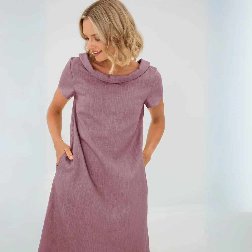 Clara | Luftiges Sommerkleid aus feinem Leinen