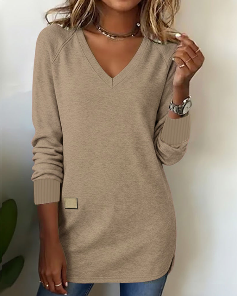 Leonie | Modischer Damen Pullover elegant & V-Ausschnitt
