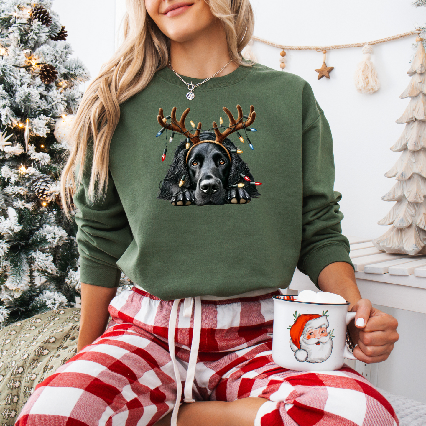 Simon | Winter Hundepullover mit weihnachtlichem Muster