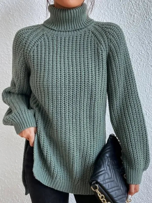 Lena | Stylischer Rollkragenpullover Damen Raglan