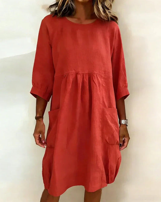 Paula | Charmantes 3/4-Arm-Kleid Damen