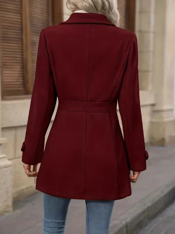 Laura | Eleganter Tweed-Wintermantel Damen chic