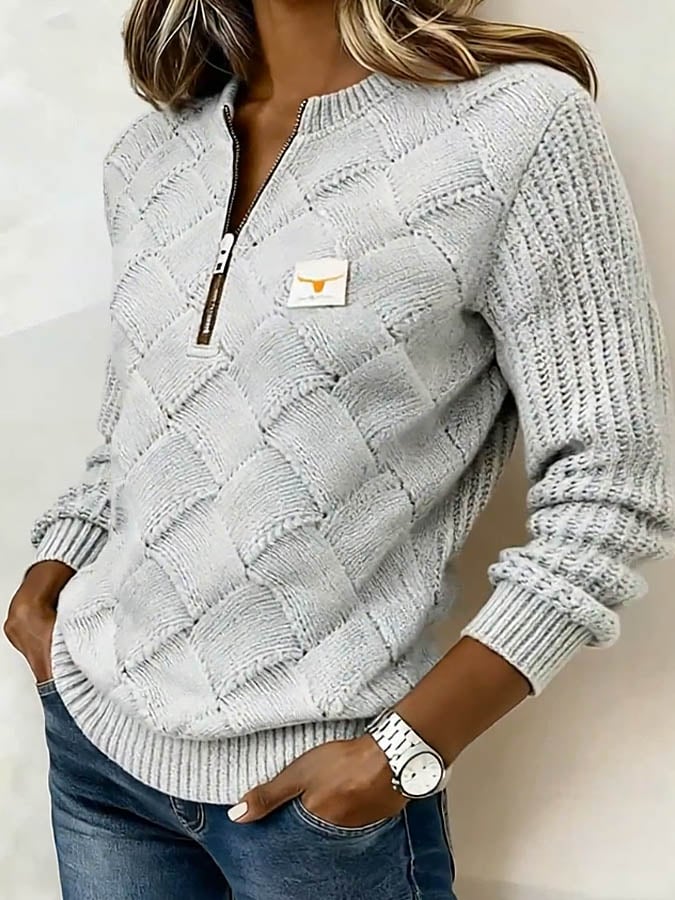 Sofia | Pullover Damen lässig einfarbig & komfortabel