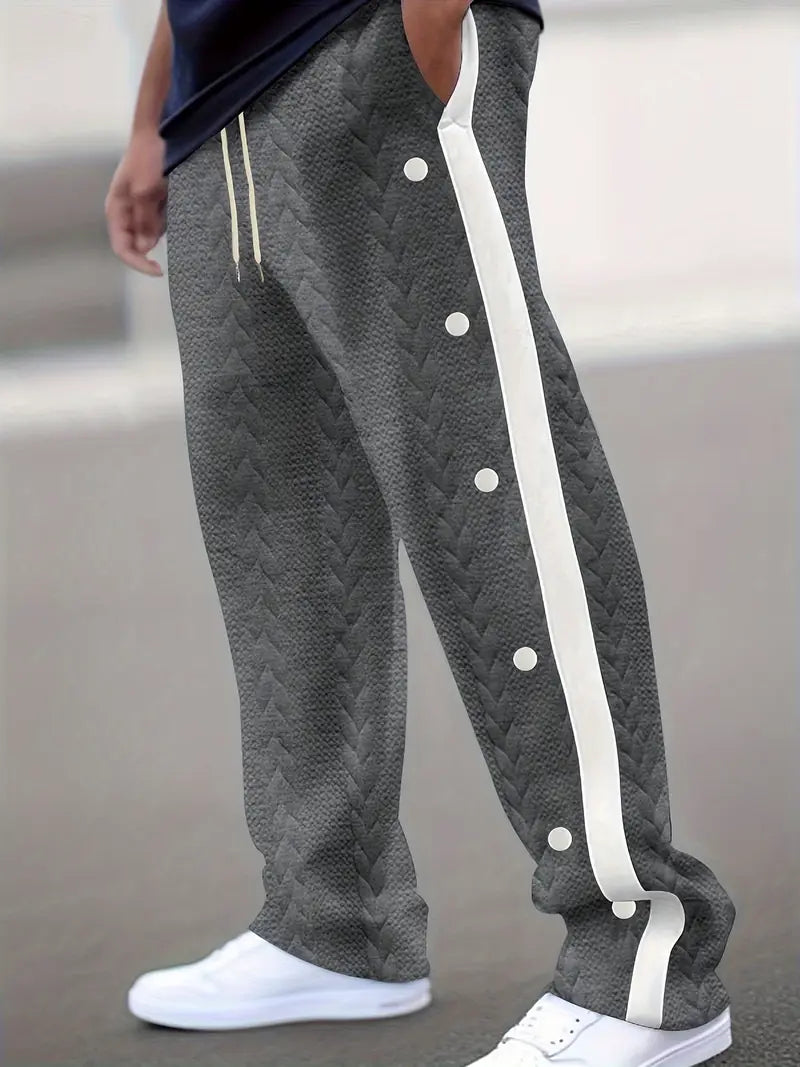 Marie | Trendige Strickhose mit Knöpfen an der Seite