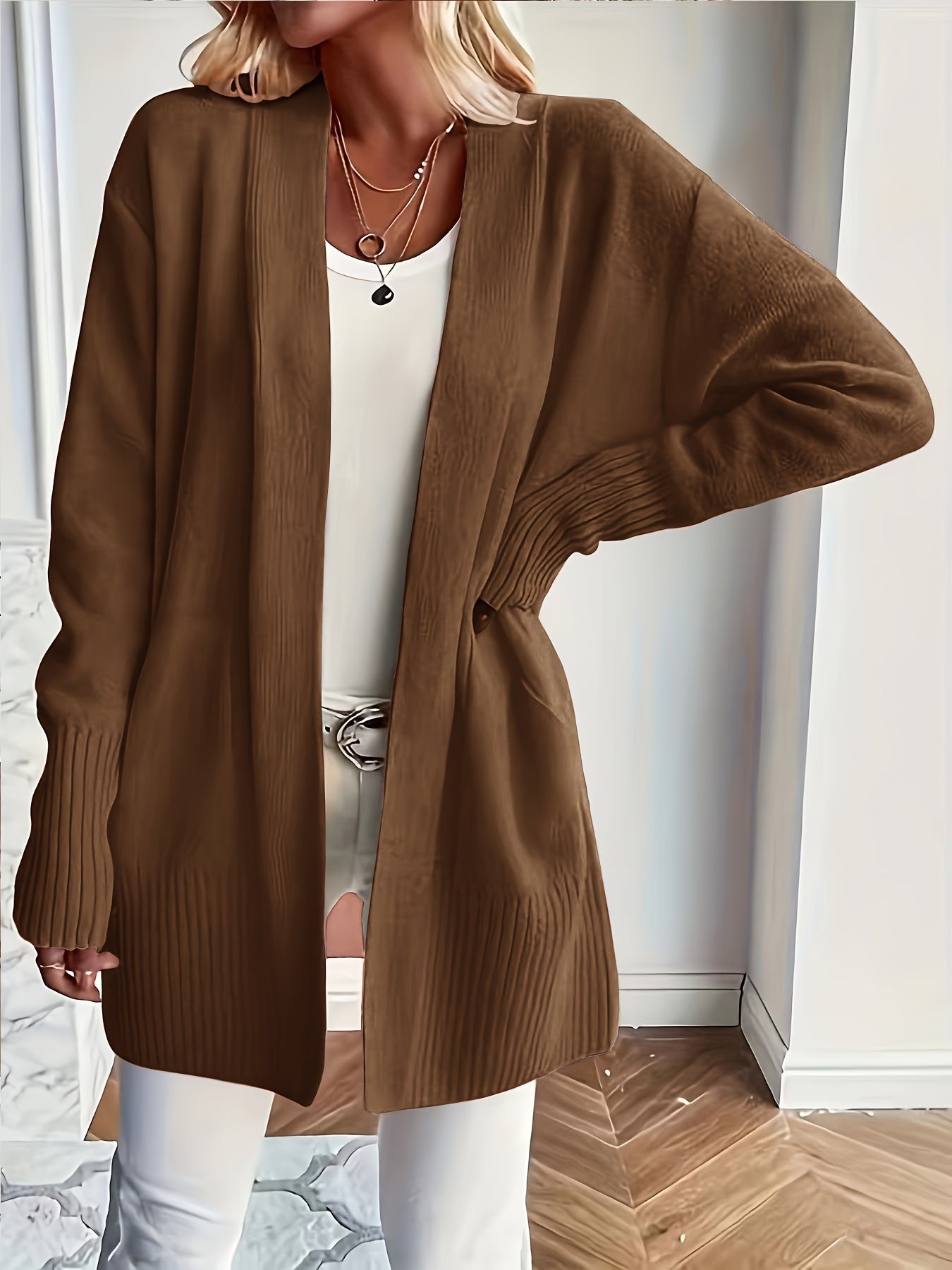 Leonie | Kuscheliger Cardigan Offener Schnitt