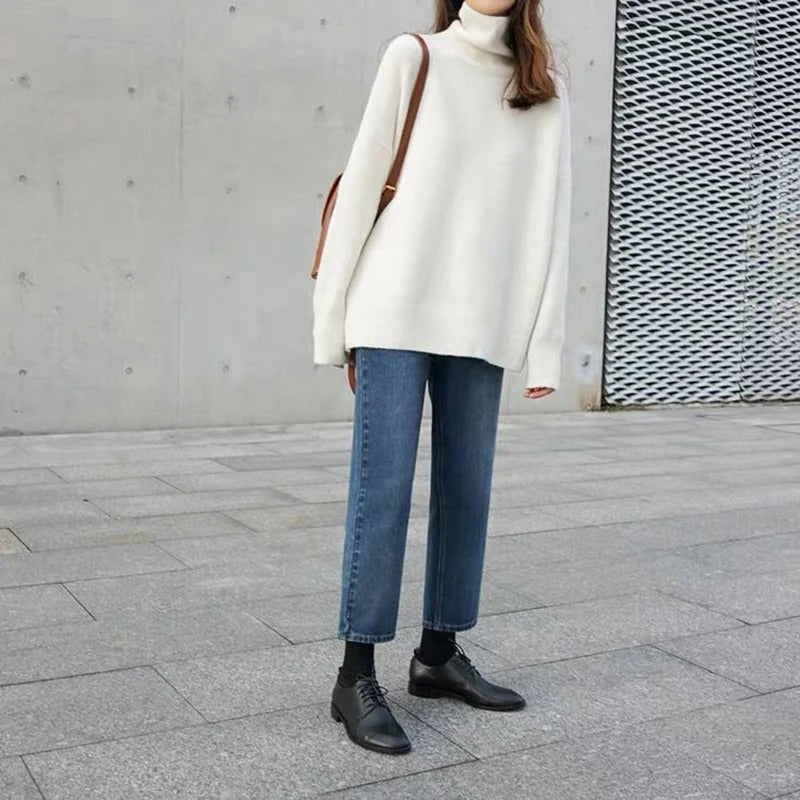 Hanna | Damen Rollkragenpullover modern lässig