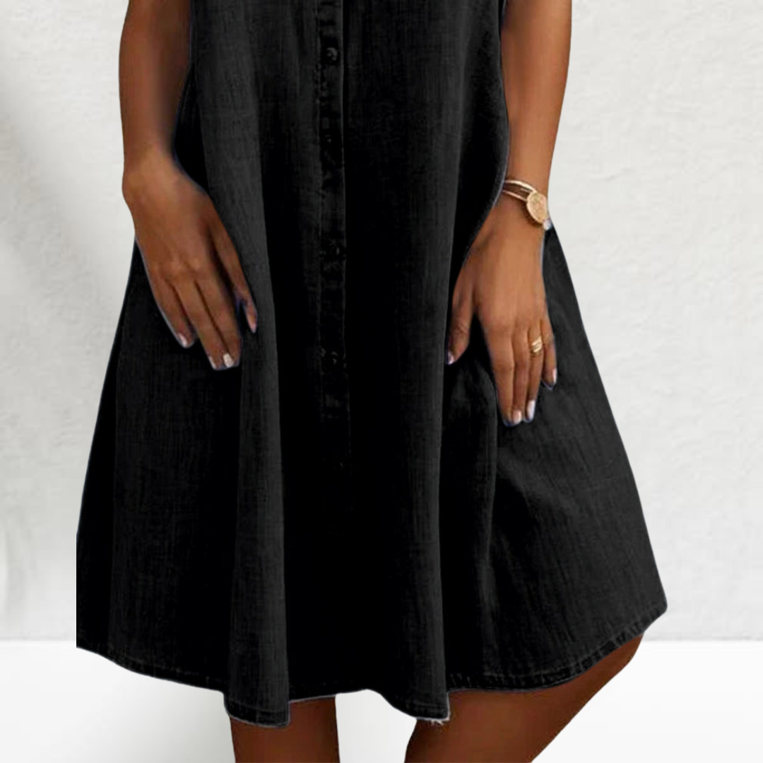 Lea | Feminines Damen Denim-Kleid modern und stilvoll