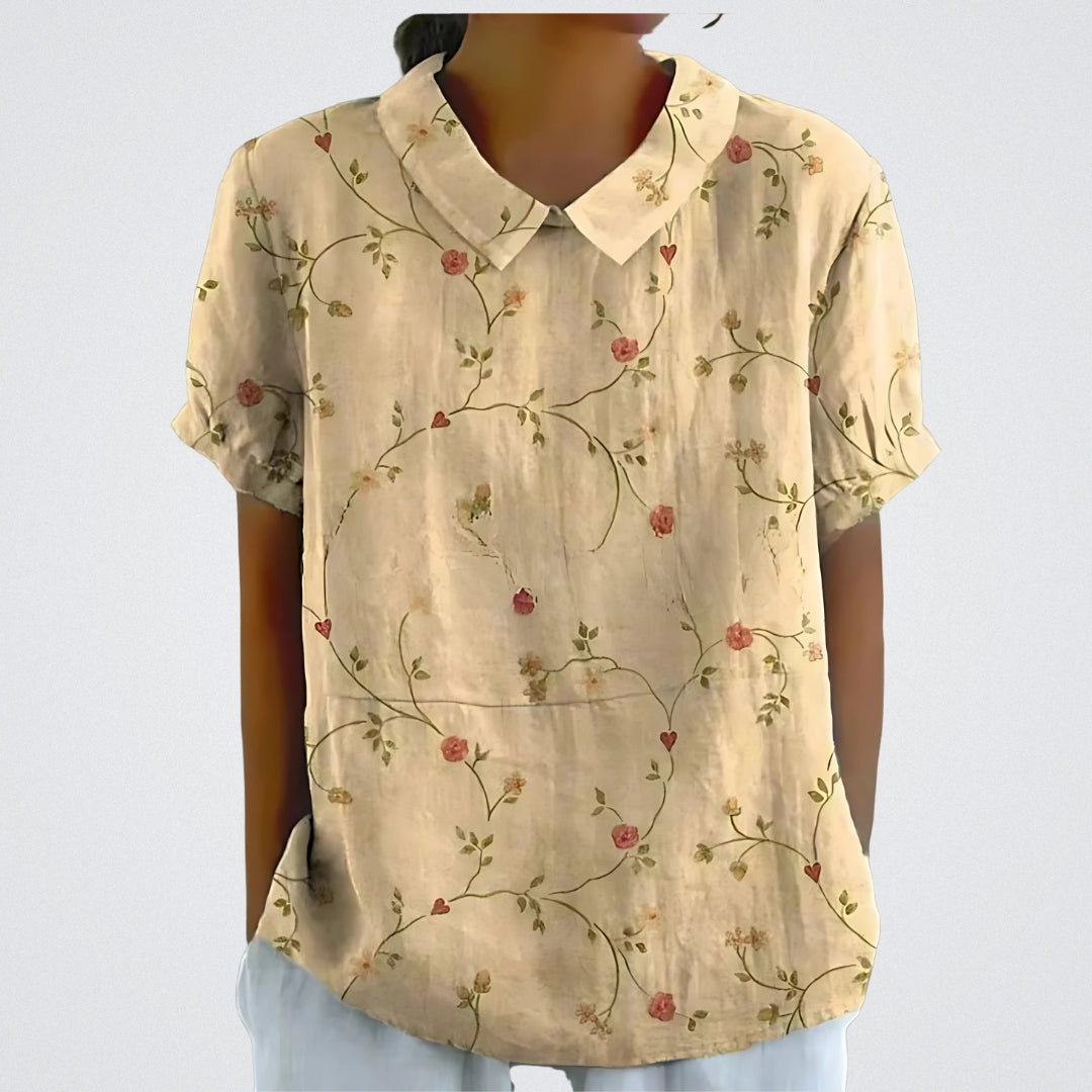 Emilia | Moderne Bluse mit Blumenmuster