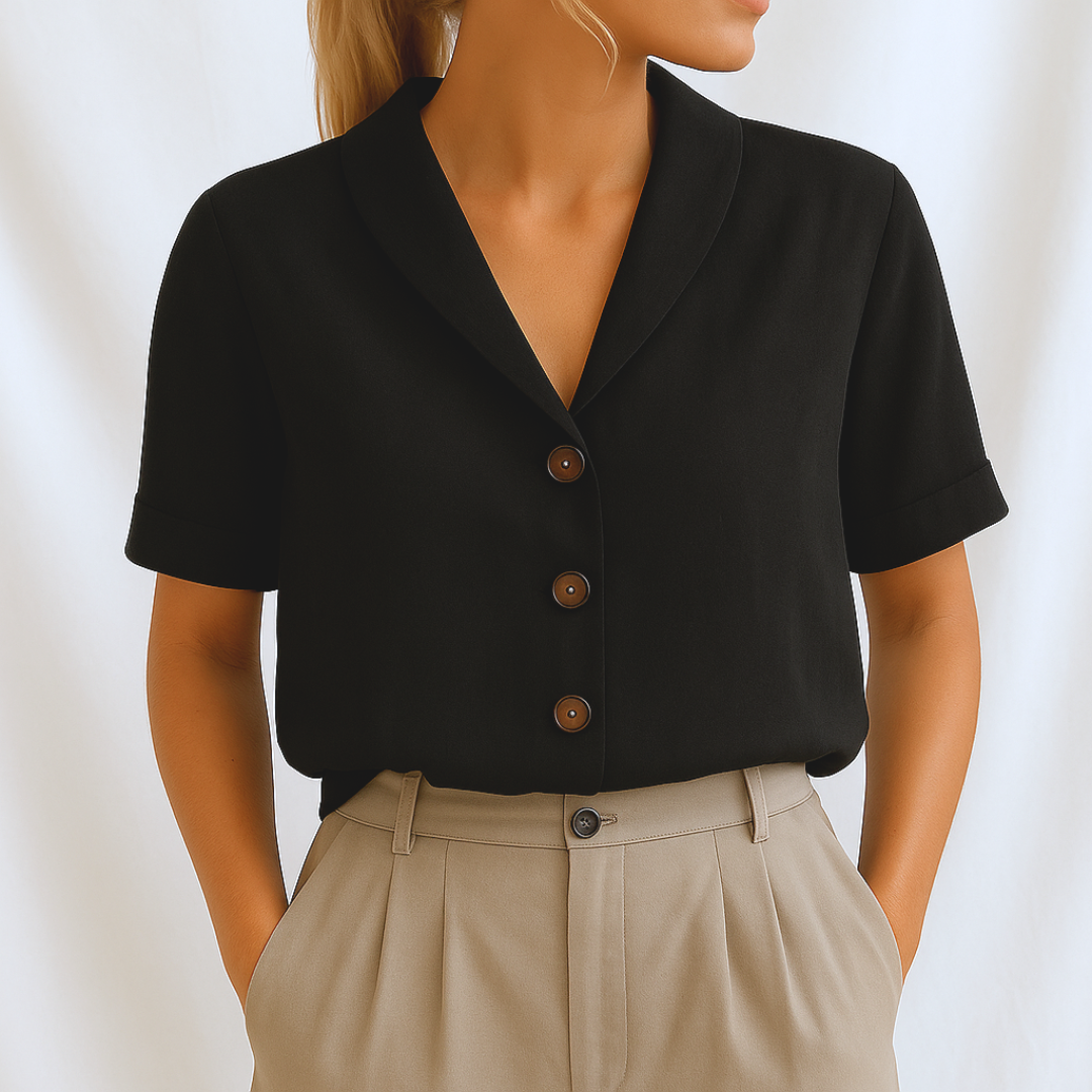 Paula | Exklusive Schlichte Bluse Damen