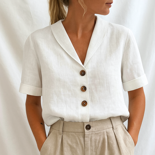 Paula | Exklusive Schlichte Bluse Damen