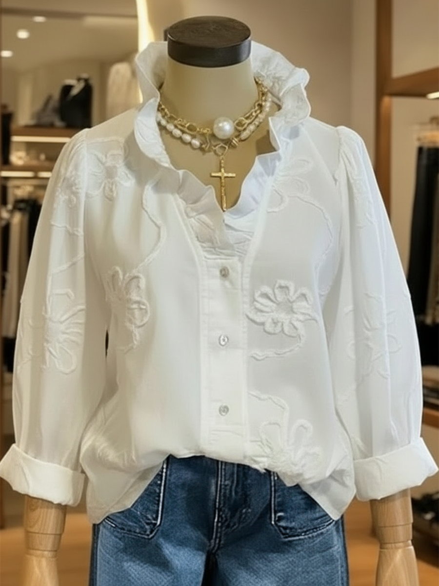 Jana | Damenbluse Freizeit komfortabel elegant