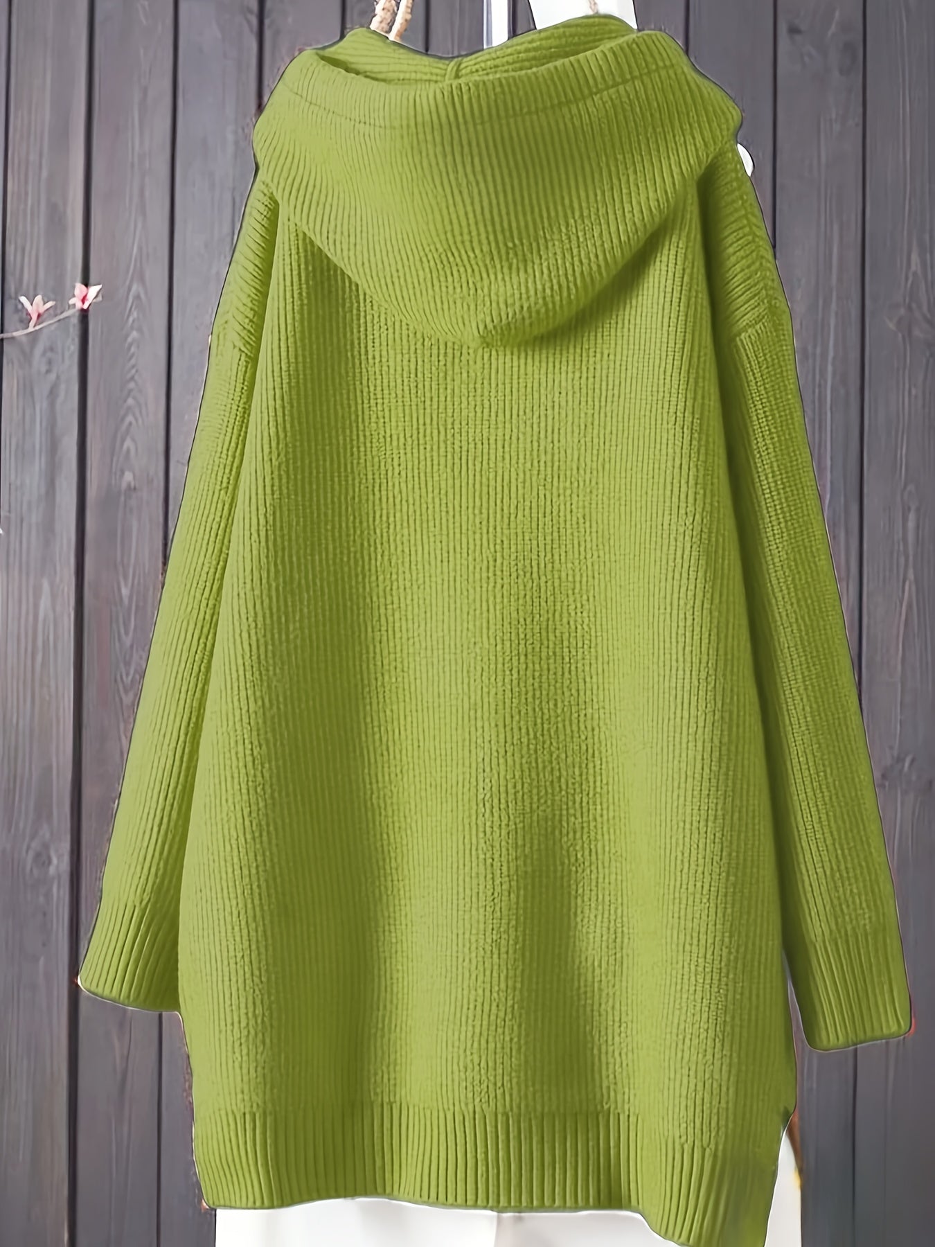 Helena | Lässiger Strick-Kapuzenpullover mit langen Ärmeln