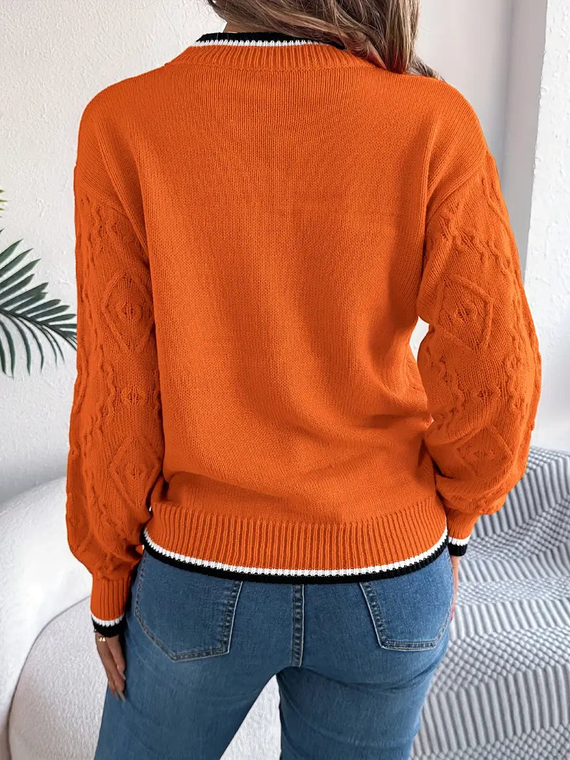 Julia | Eleganter Pullover für Damen im Streifenstil