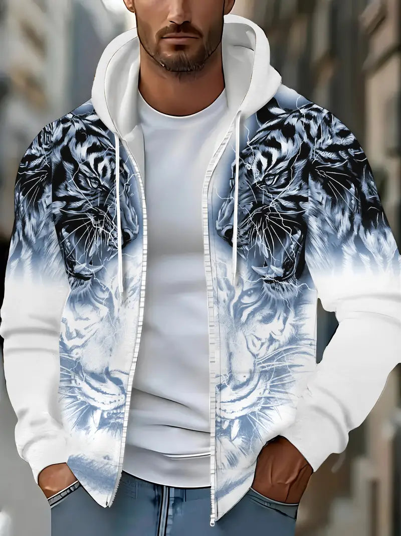 Paul | Trendige Kapuzenjacke mit ausdrucksvollem Print