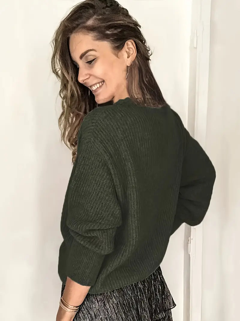 Talia | Stilvoller Strickpullover mit feinem Zopfdetail