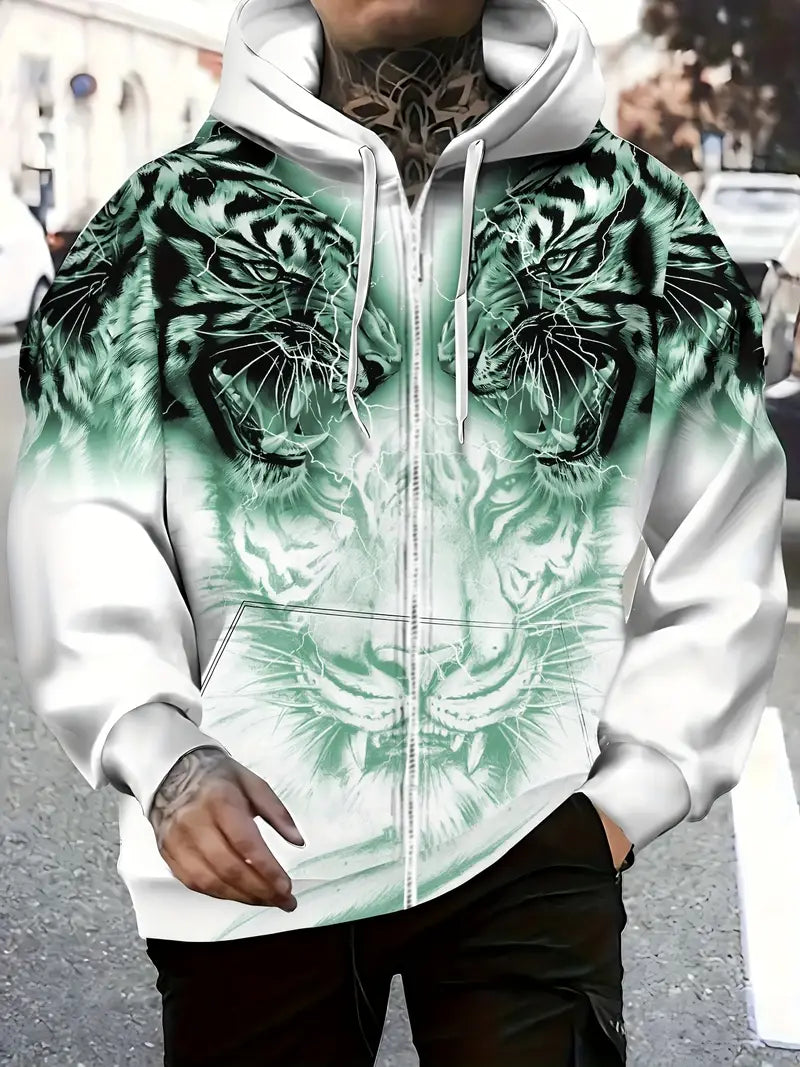 Paul | Trendige Kapuzenjacke mit ausdrucksvollem Print