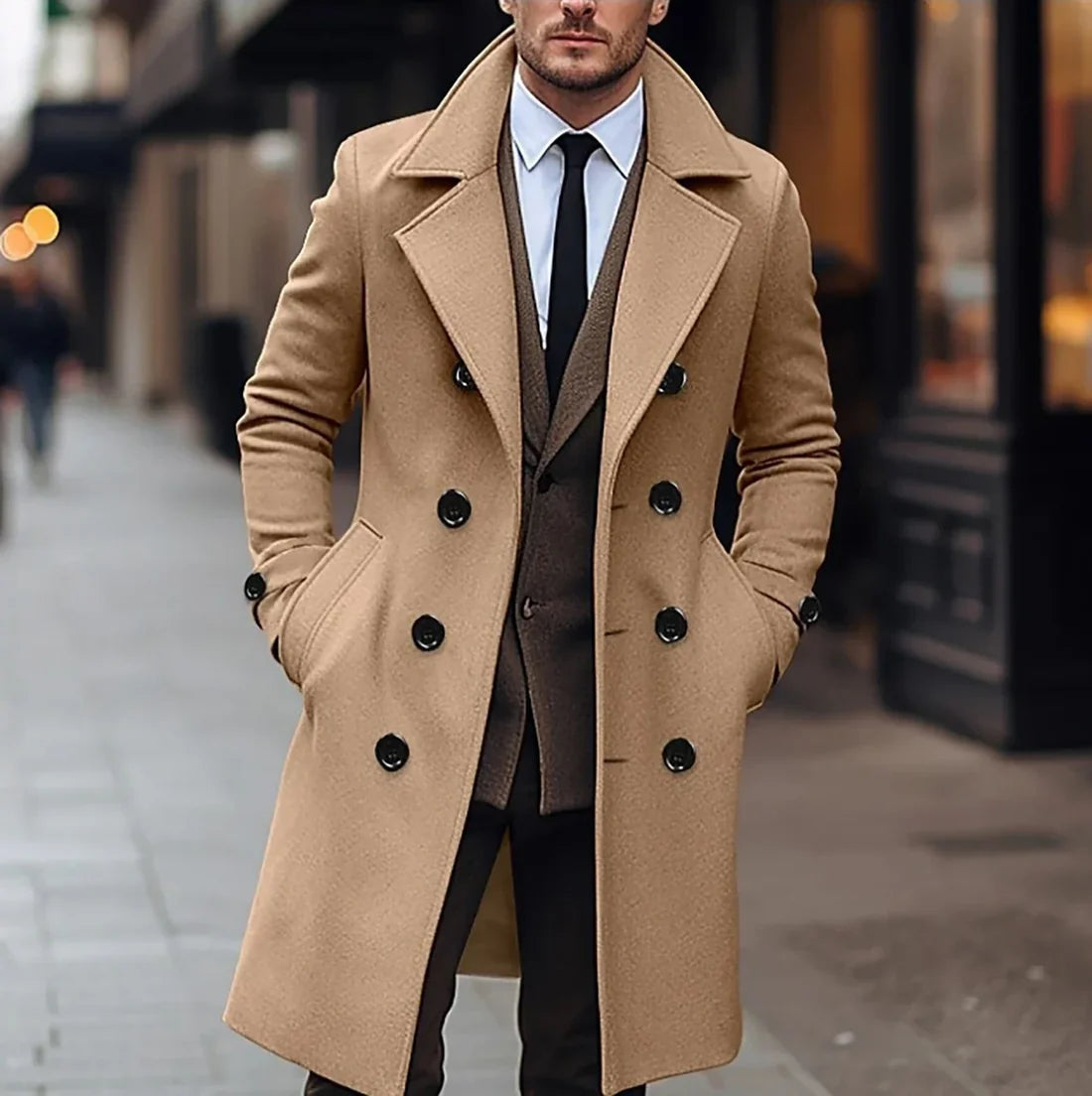 Felix | Eleganter Herren Trenchcoat im klassischen Design