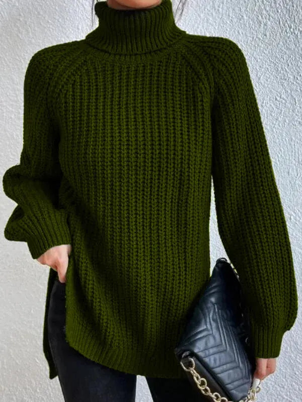 Lena | Stylischer Rollkragenpullover Damen Raglan