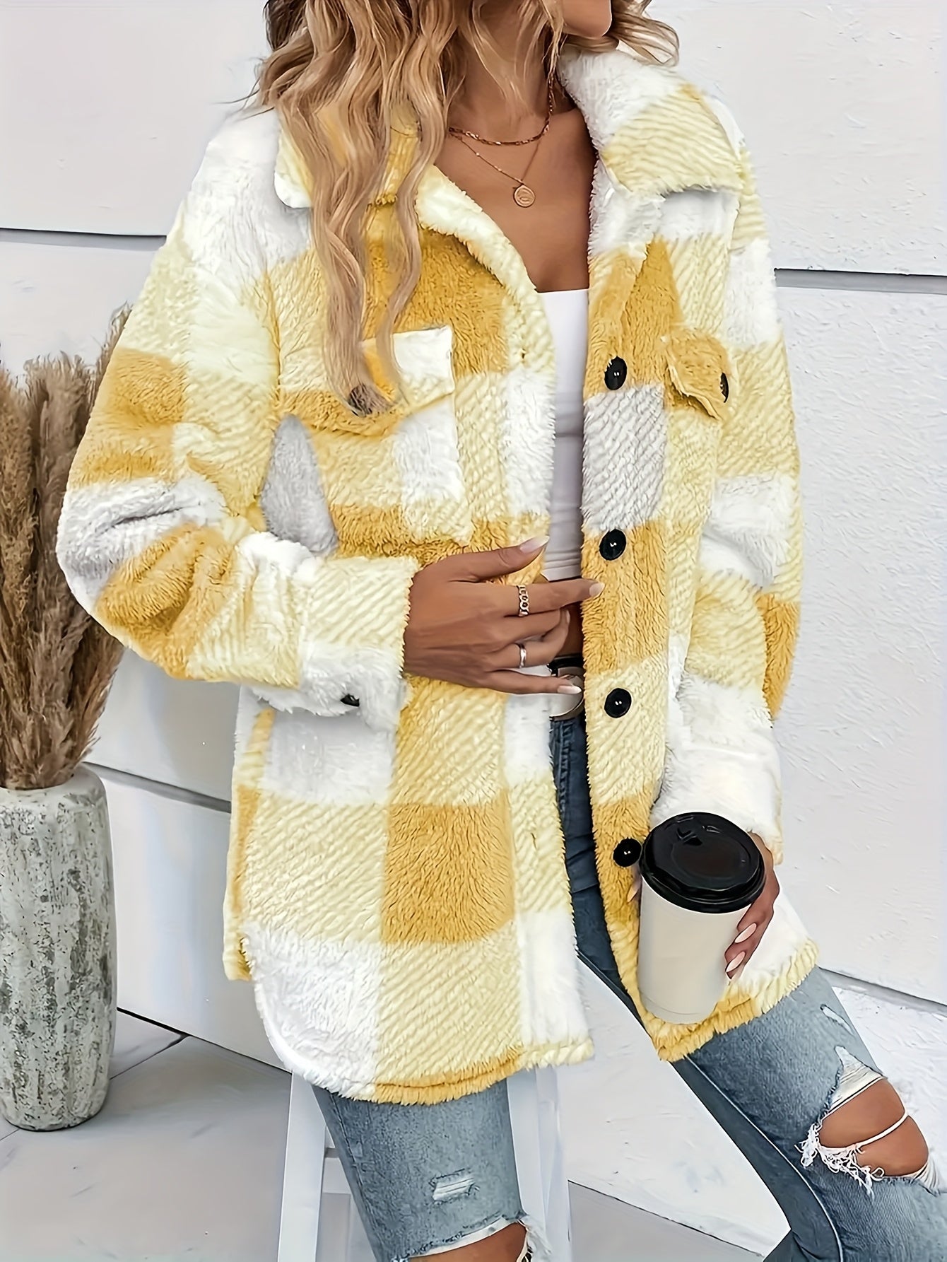 Sophie | Damen-Teddy-Wintermantel warm & lässig