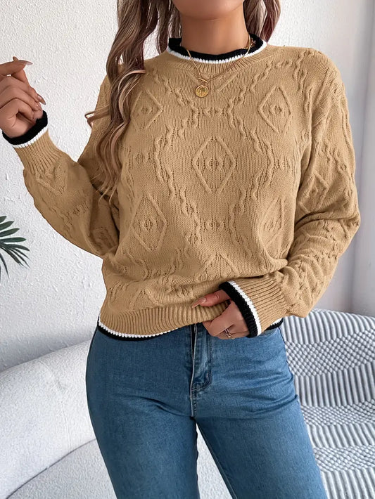 Julia | Eleganter Pullover für Damen im Streifenstil