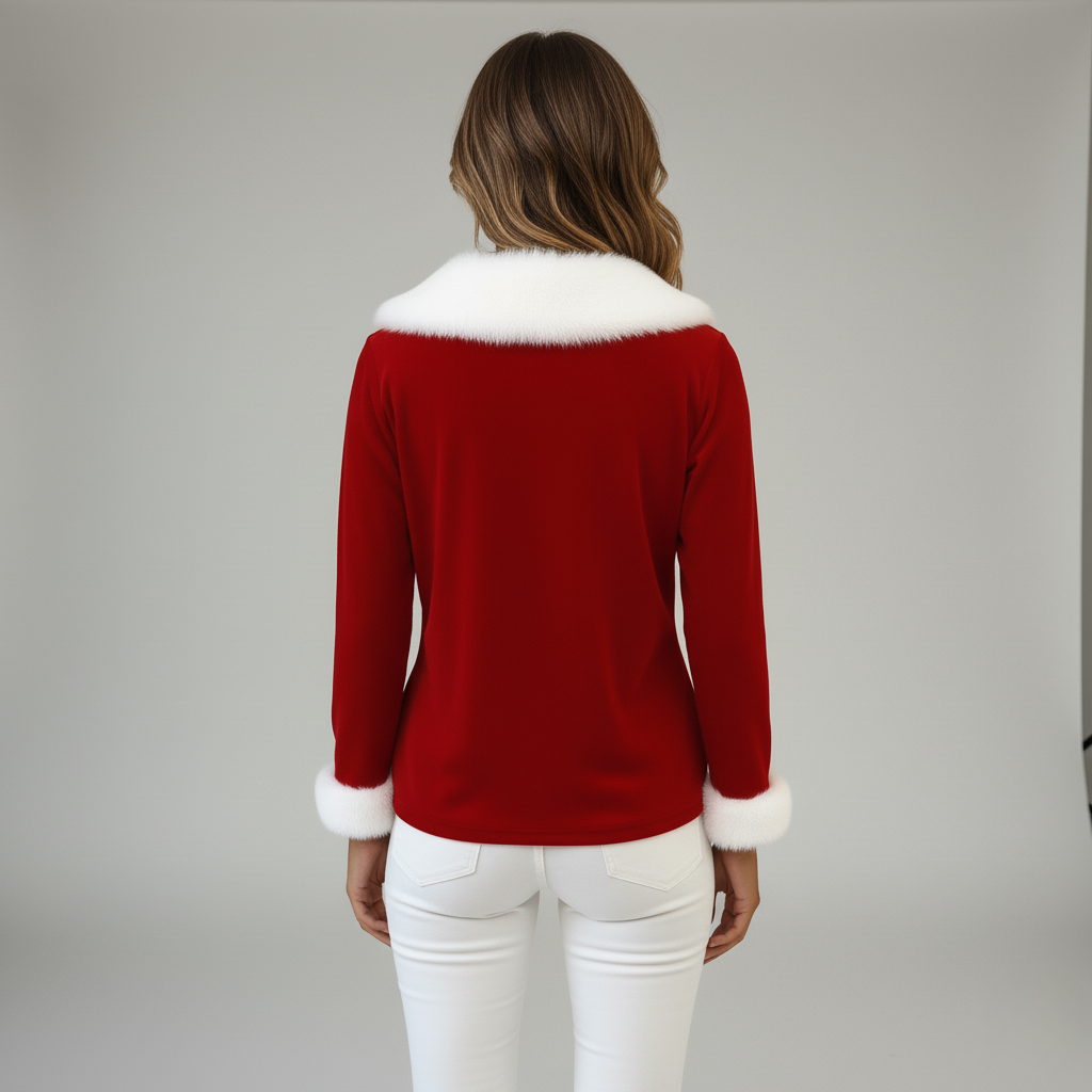 Mila | Festlicher Pullover Damen Mit Modernem V-Ausschnitt