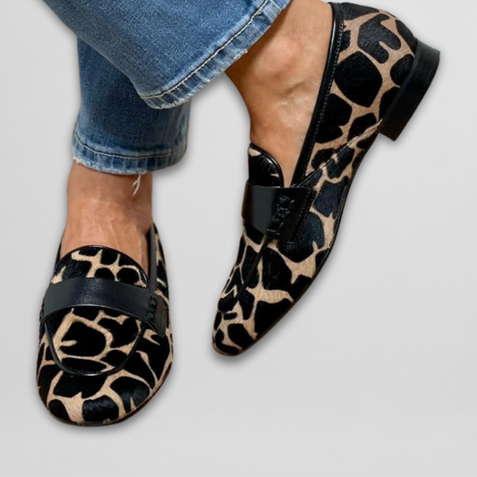 Livia | Stilvolle Loafer mit auffälligem Tierdruck