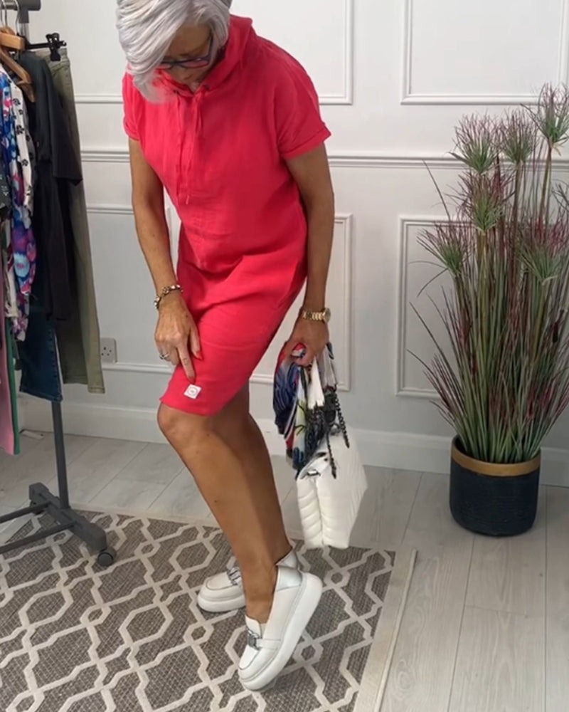 Mia | Freizeitkleid mit kurzem Arm und lässigem Schnitt