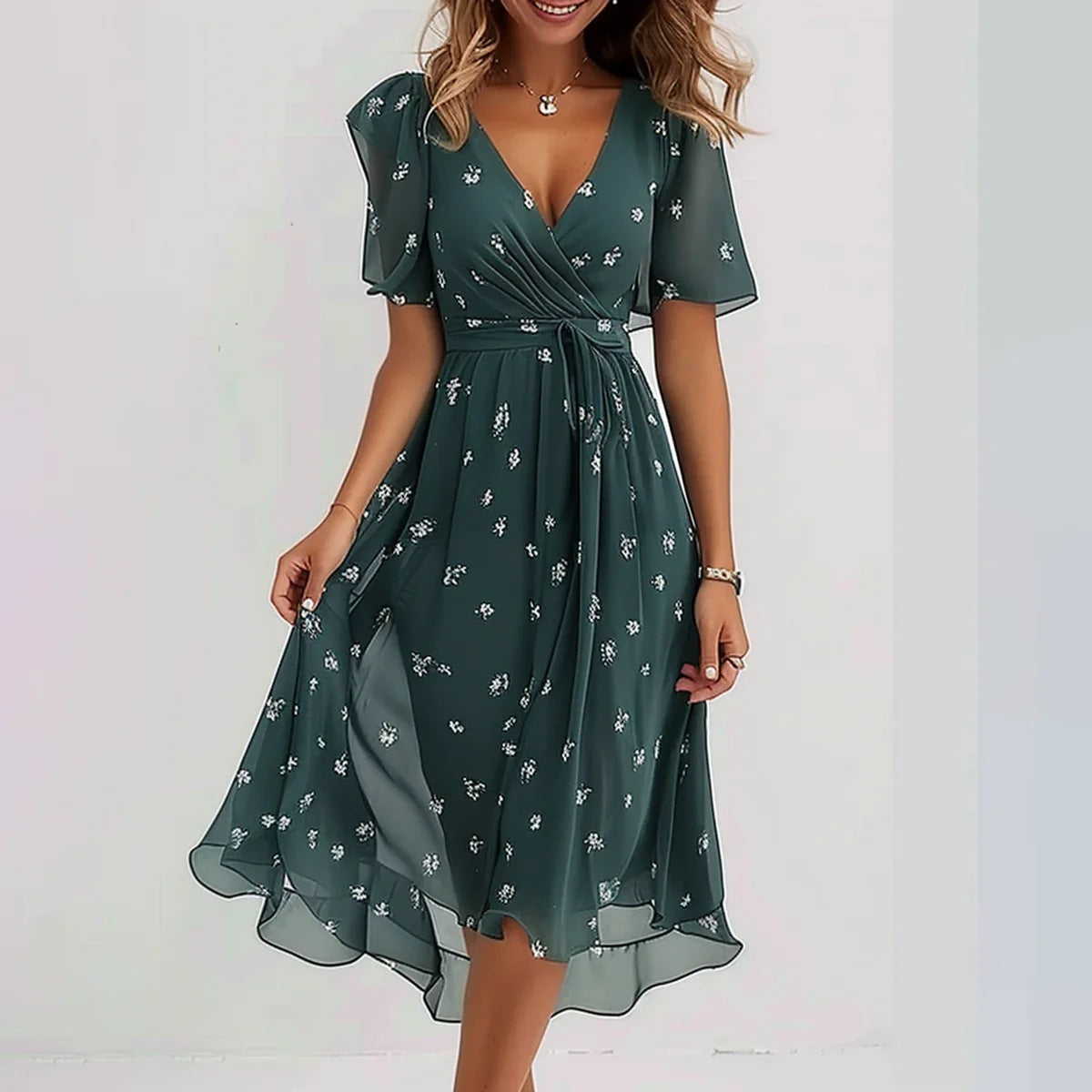 Clara | Stilvolles Damen Freizeitkleid bequem geschnitten