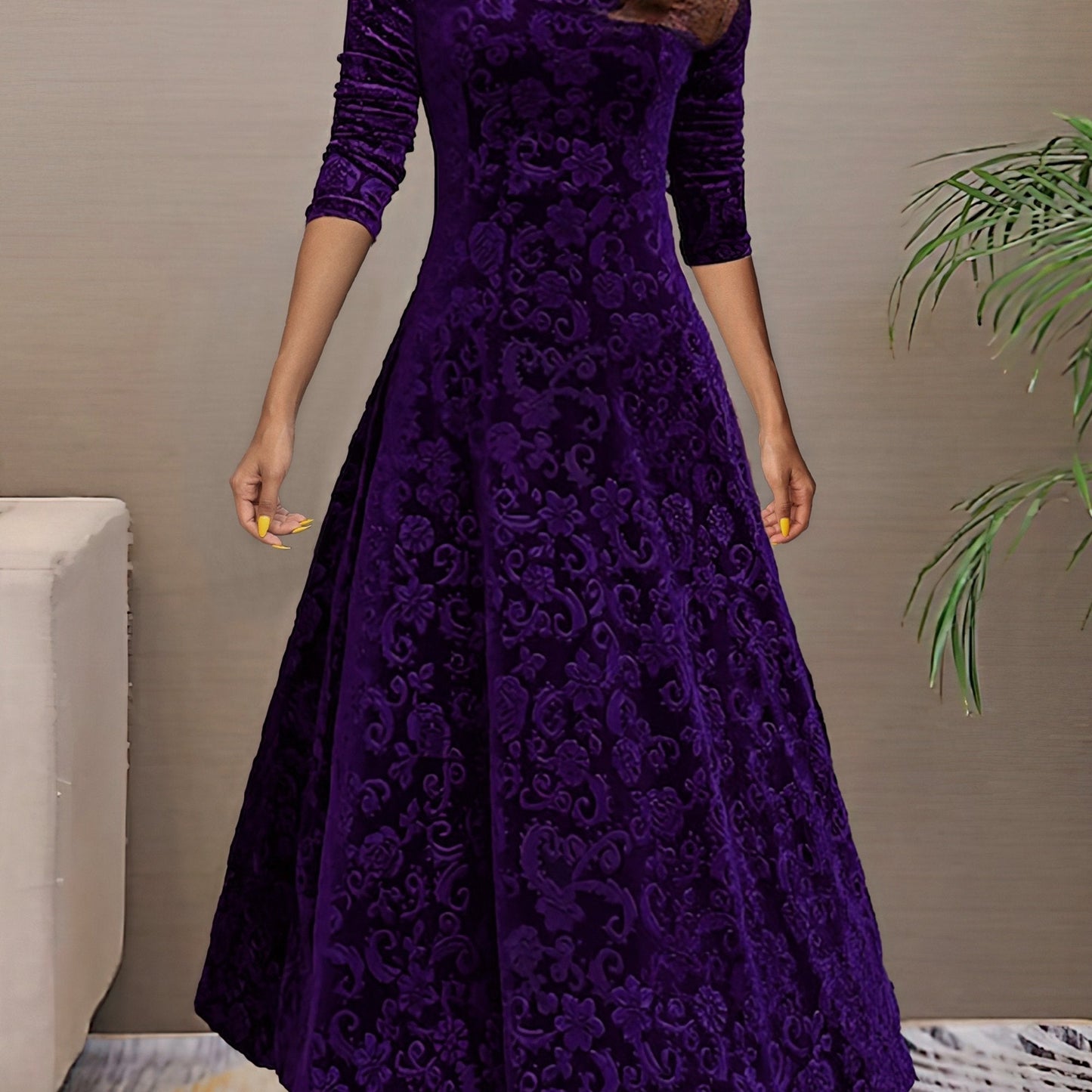 Isabella | Damen Samtkleid elegant modern stilvoll