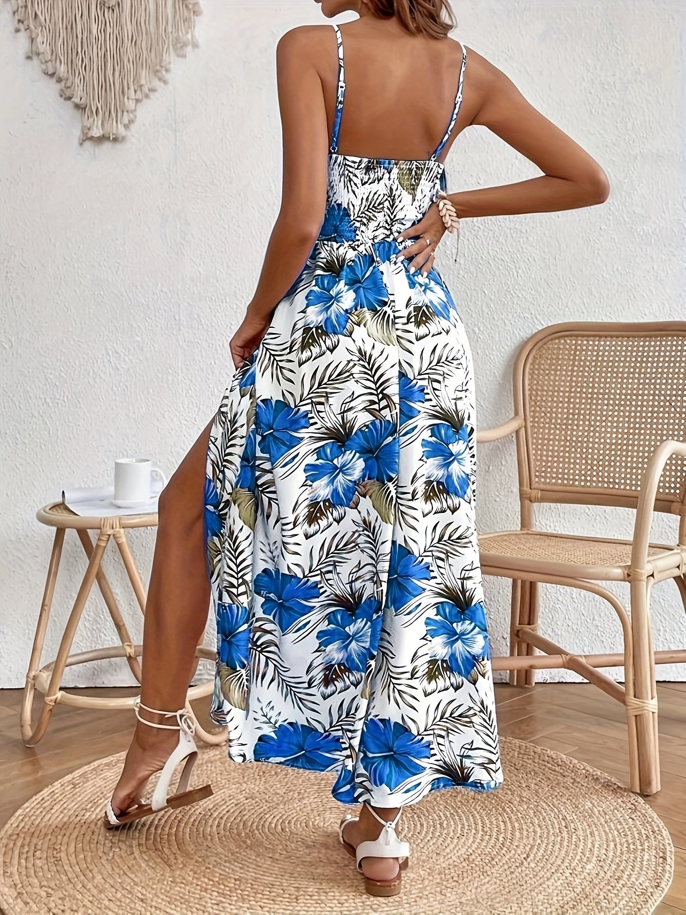 Ella | Florales Maxi Kleid Boho Elegant