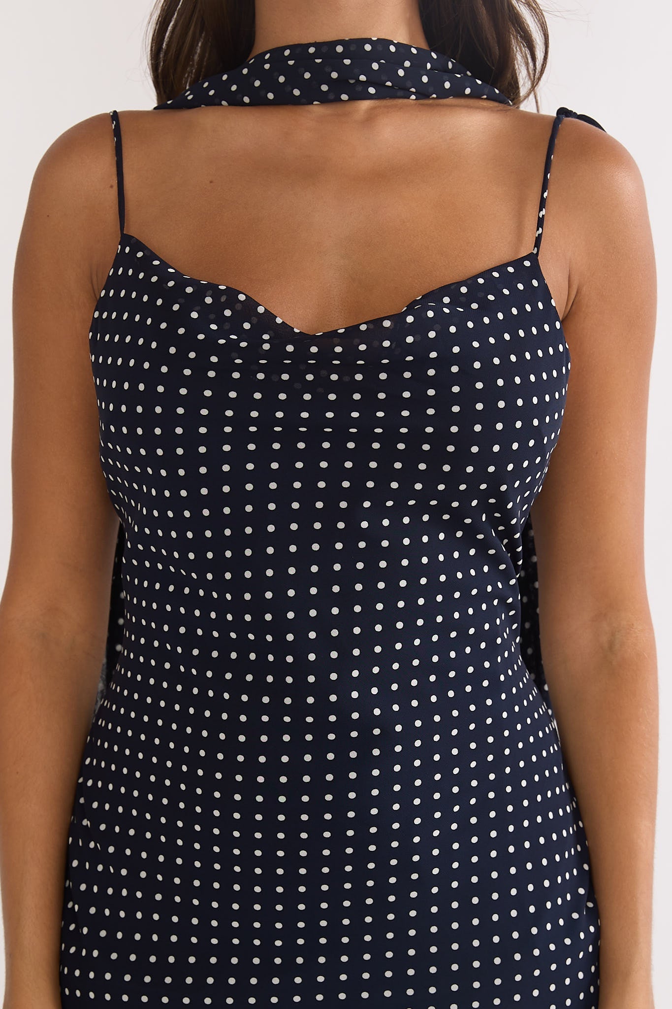 Nina | Damen Maxikleid navy modern elegant