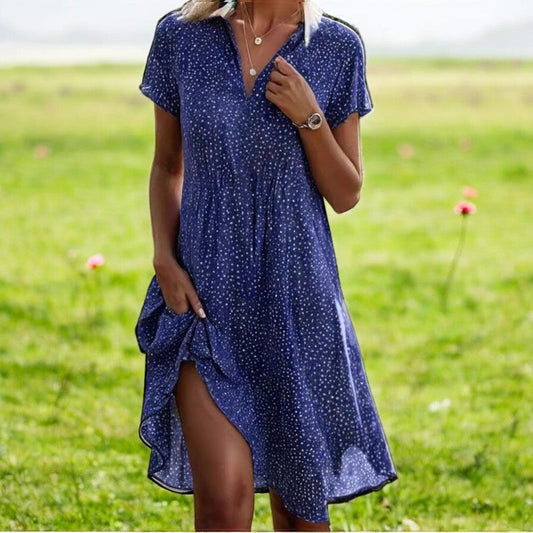 Amelie | Damen Midikleid V-Ausschnitt elegant und modern