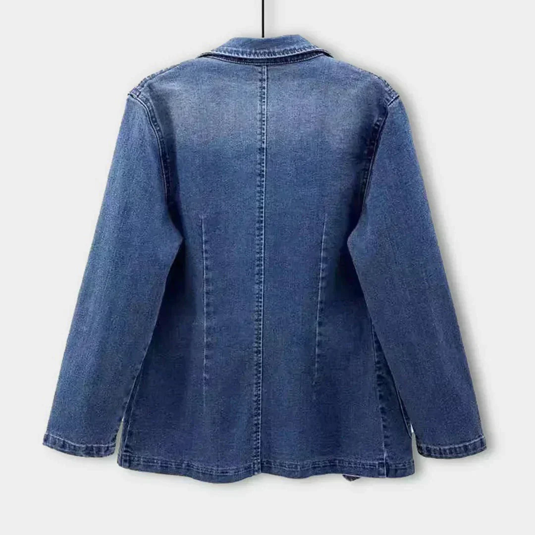 Nina | Modischer Denim-Blazer für Damen im Büro-Look