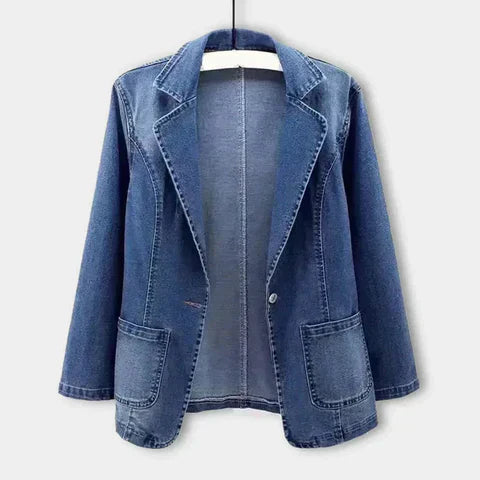 Nina | Modischer Denim-Blazer für Damen im Büro-Look