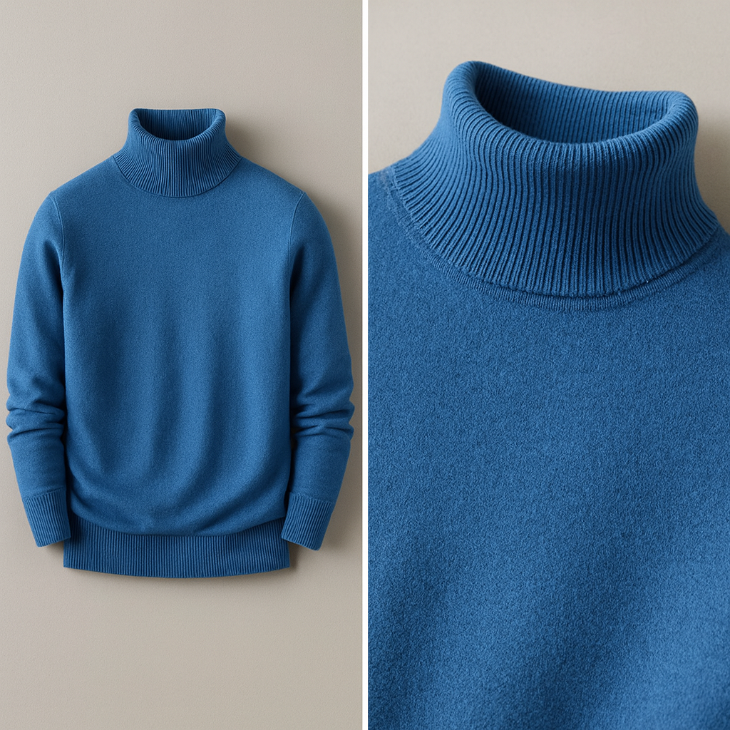 Max | Herrenpullover mit hohem Kragen modern & stylisch