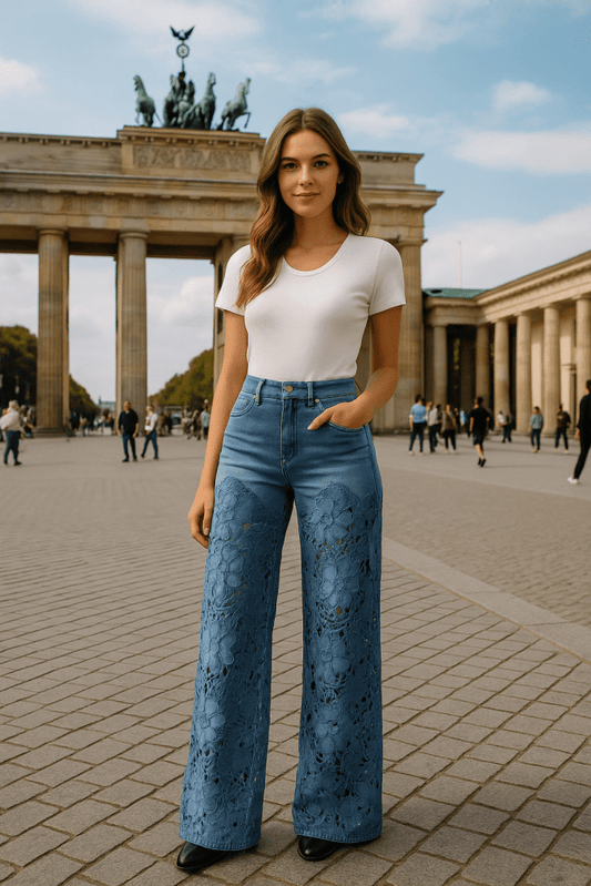 Laura | Damen-Jeans modern & stylisch Patchwork