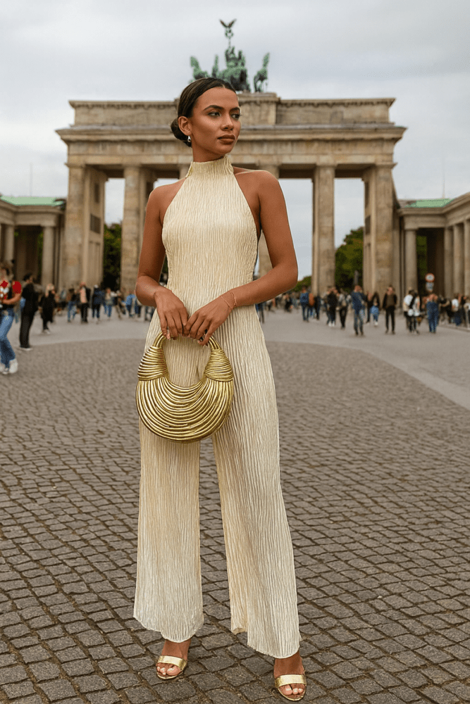 Nina | Stylisches Damen-Plissee-Set elegant & cozy