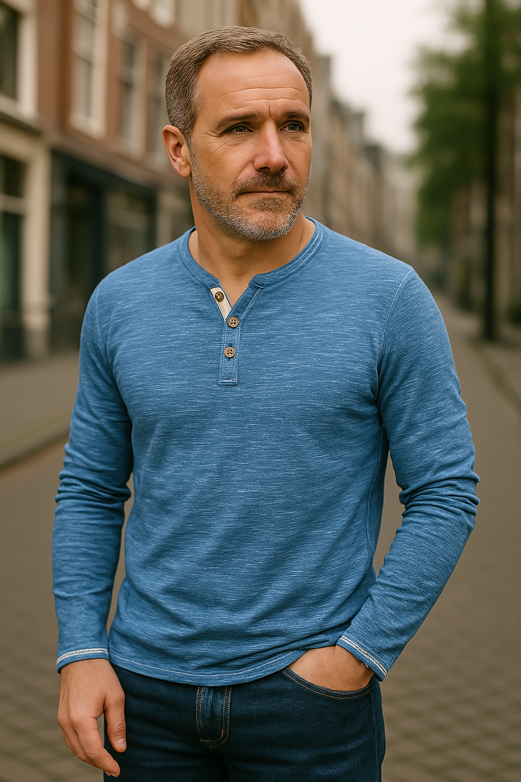 Tobias | Herren Langarmshirt stilvoll und bequem