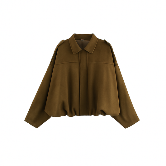 Jasmin | Trendige Jacke aus Wildleder mit Taschen