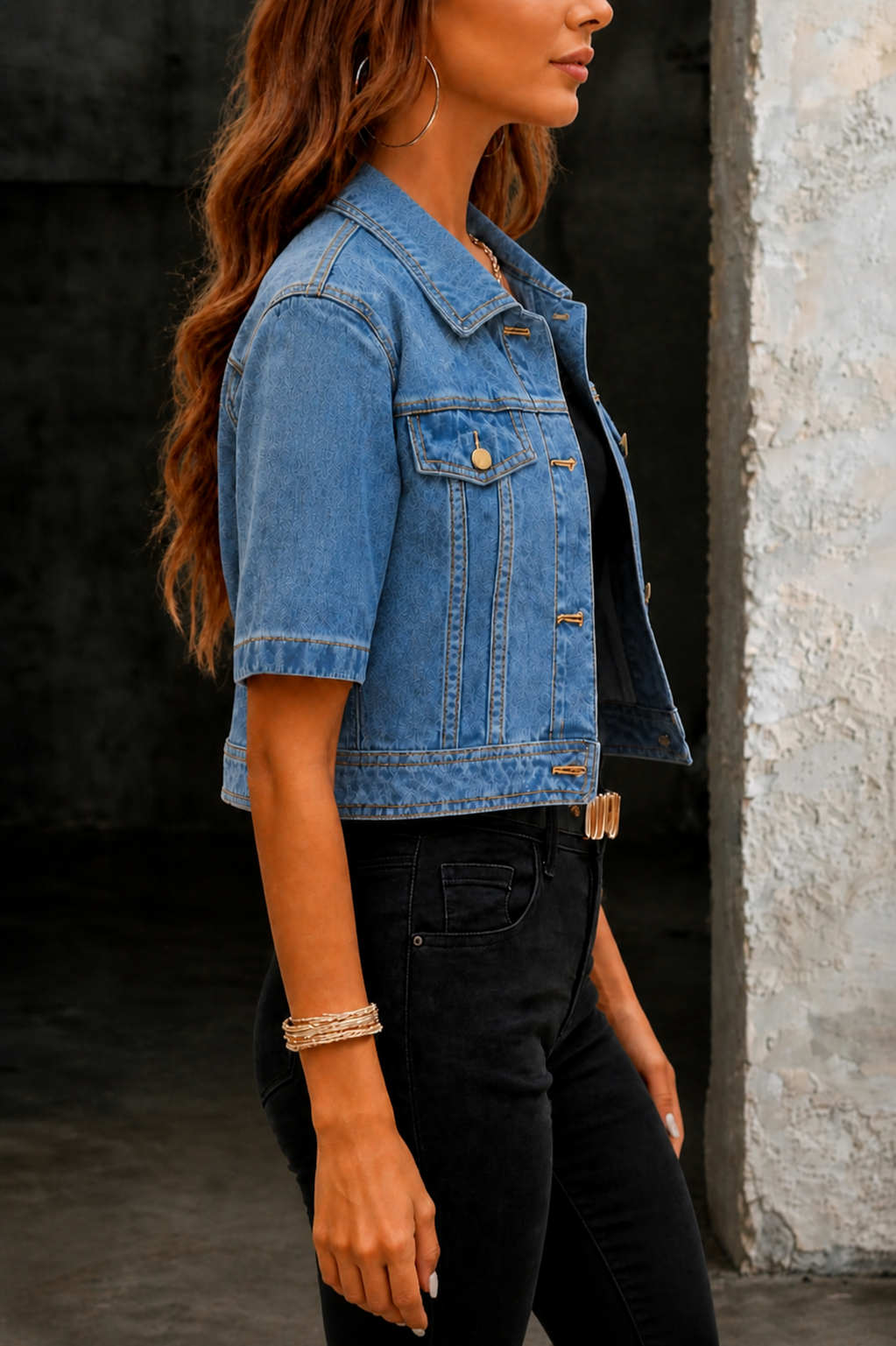Hannah | Elegante Jeans Jacke Damen Chic