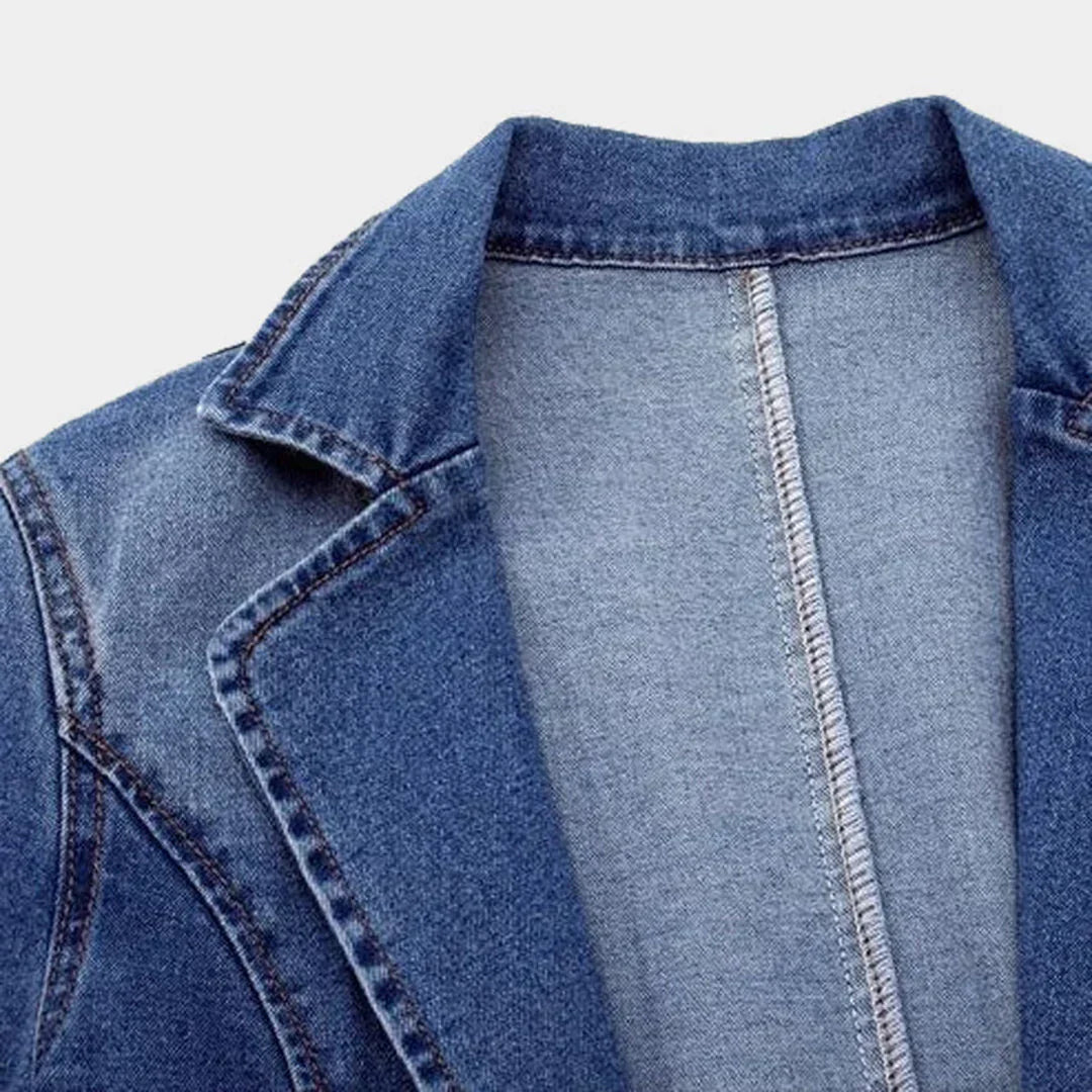 Nina | Modischer Denim-Blazer für Damen im Büro-Look